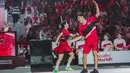 Fuji An dan kakaknya, Fadly Faisal ikut memeriahkan acara bulu tangkis Merah Meriah di Istora Senayan, Jakarta, Minggu (14/1/2024). Kakak adik itu tergabung dalam tim yang sama yaitu merah. [Instagram/fuji_an]