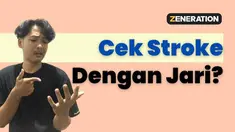 Heboh, di media sosial, klaim video yang menyatakan dengan cara menempelkan jari telunjuk dan kelingking dapat mendeteksi penyakit stroke dan asam urat. Benar nggak ya?