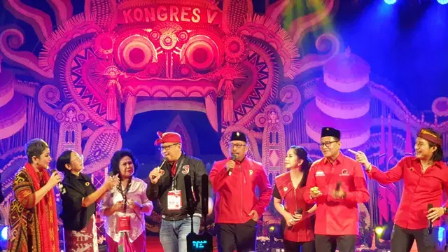 Kongres V Partai Demokrasi Indonesia Perjuangan (PDIP), mengusung tema untuk menjadi Partai Pelopor.