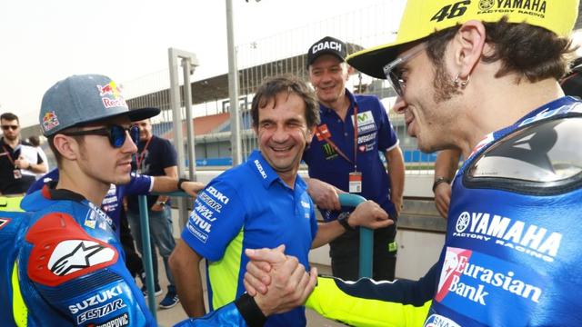 Maverick Vinales dan Valentino Rossi