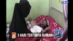 Syamsul, korban gempa yang tertindih reruntuhan gedung Hotel Roa-Roa selama 3 hari, ditemukan selamat.