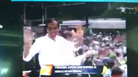 Pawai budaya, Jokowi lepas dasi, lepas jas dan gulung kemeja.