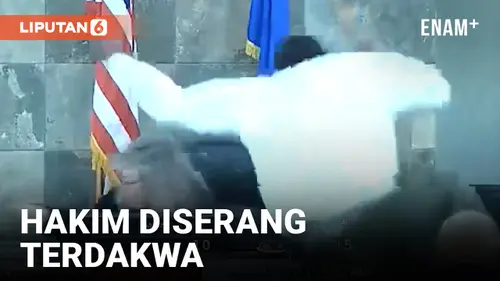 VIDEO: Seorang Hakim di Nevada Diserang oleh Terdakwa yang Tak Terima Putusan Sidang