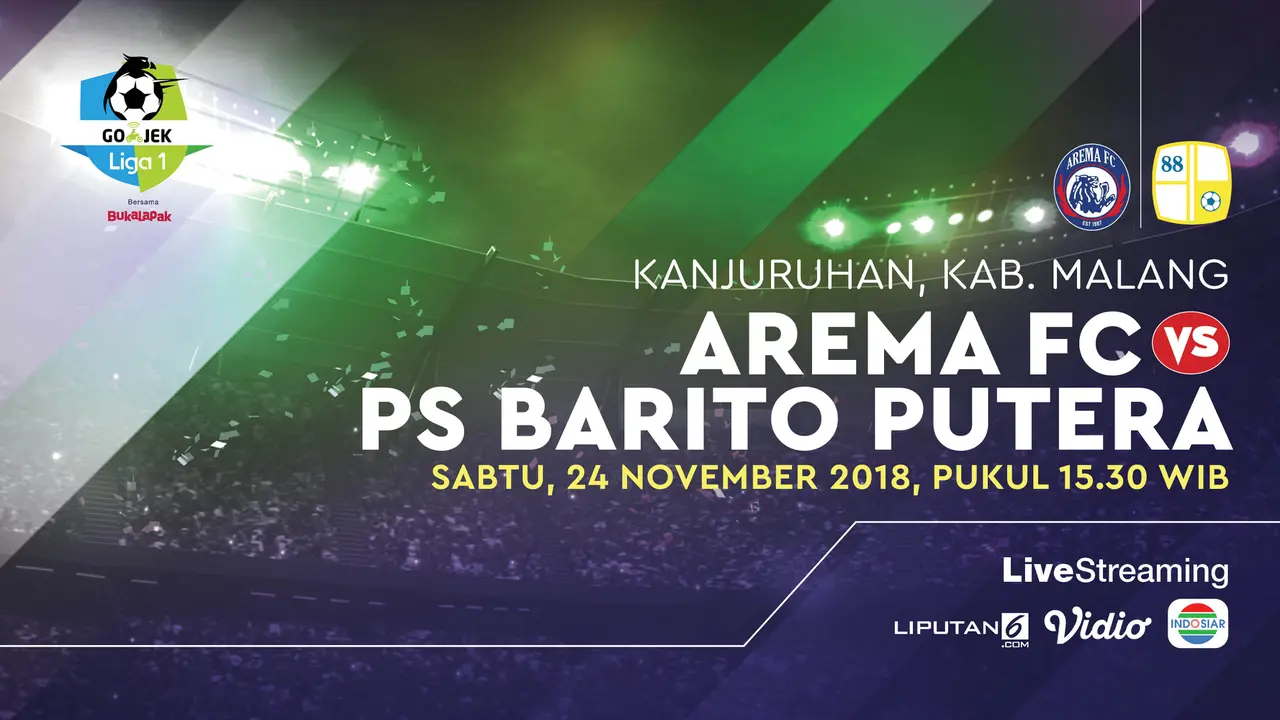 Prediksi Arema FC vs PS Barito Putera