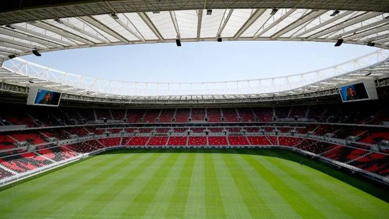 Stadion Ahmad Bin Ali yang menjadi tuan rumah pertandingan Piala Dunia FIFA 2022 (Photo: GABRIEL BOUYS / AFP)