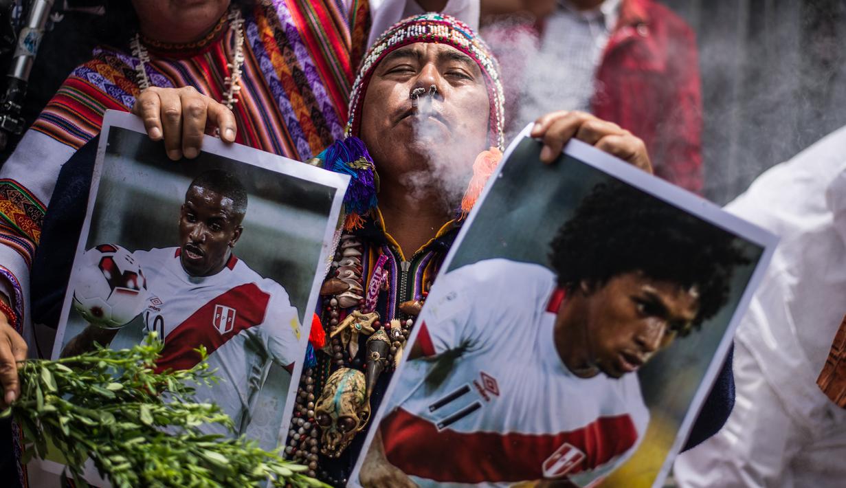 PHOTO Ritual Unik Dukun Peru Jelang Hadapi Selandia Baru Di Play