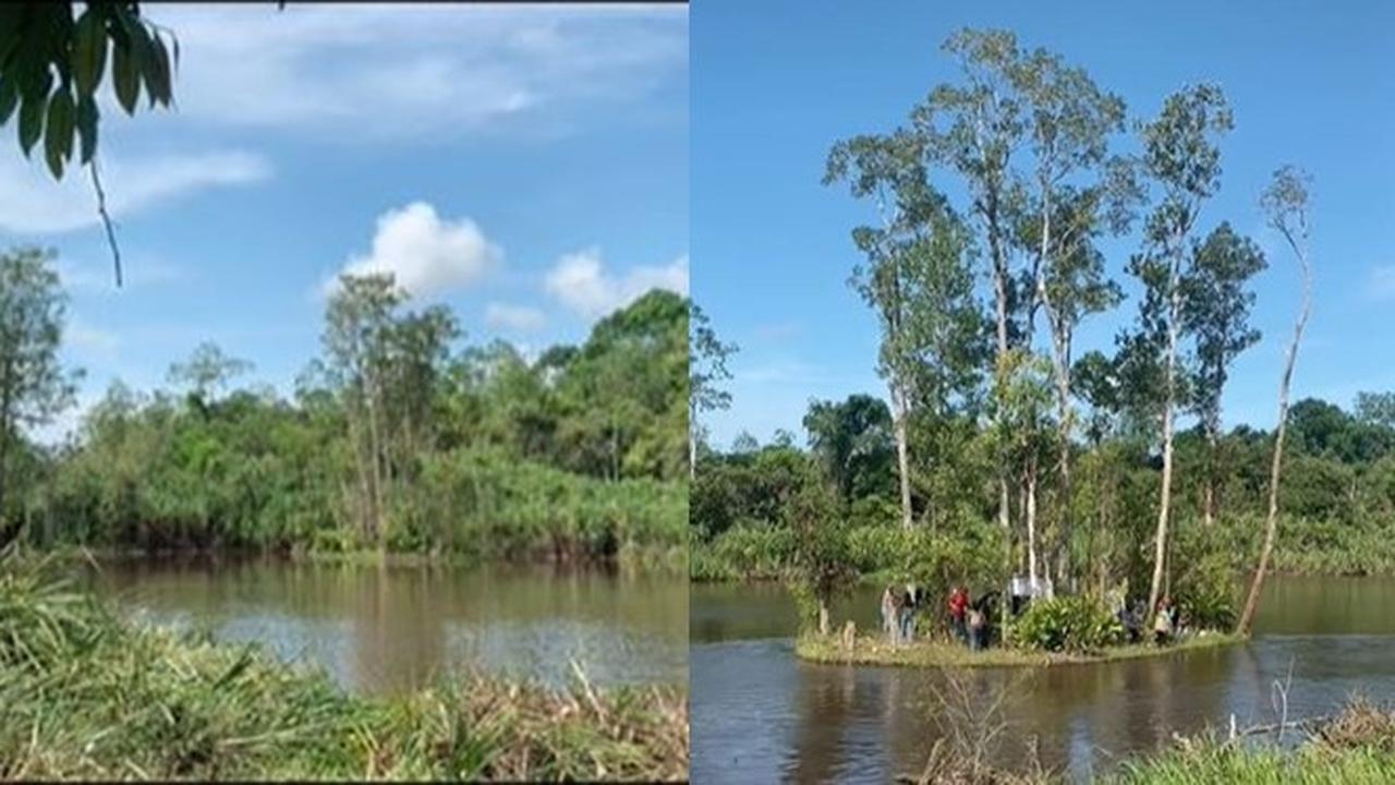 Viral Pulau di Kalimantan Bergerak Ikuti Arus Air di Jam Tertentu, Bikin Takjub
