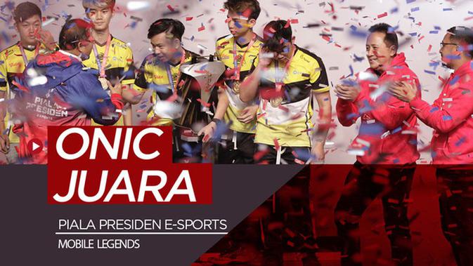 Video Onic Juara Piala Presiden E Sports 2019