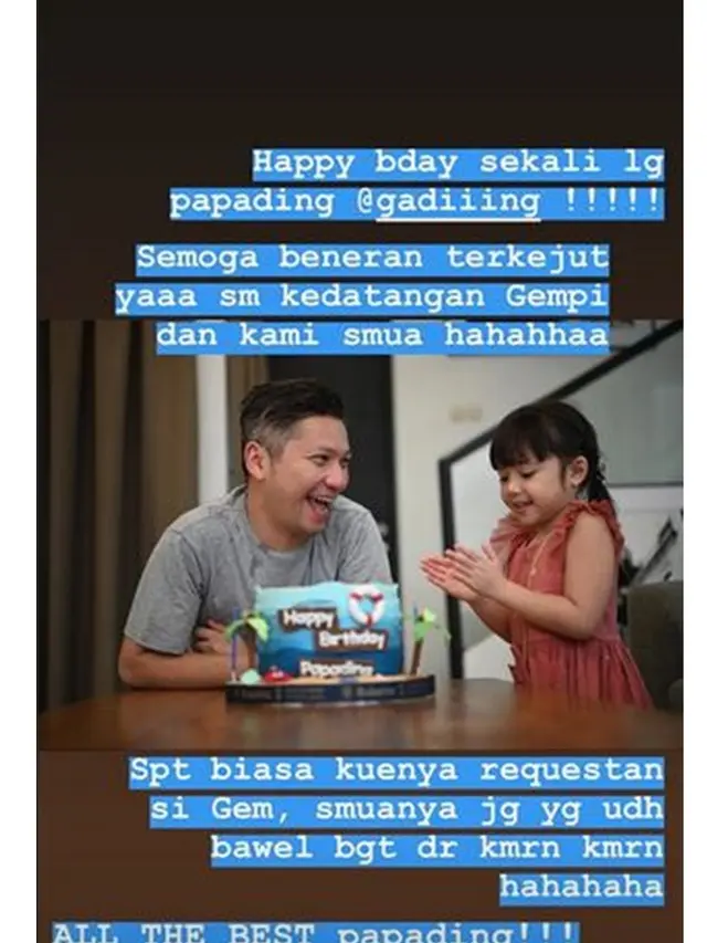 6 Momen Kejutan Ulang Tahun Gading dari Gisel dan Gempi, Penuh Kehangatan