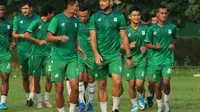 PSMS Medan bersiap menghadapi PS Tira di Bantul (Liputan6.com/Reza Efendi)