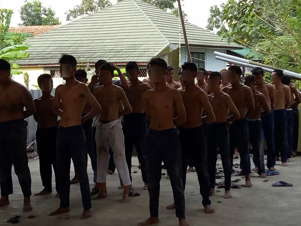 Aparat Polres Subang, Jawa Barat, menangkap 35 pelajar SMPN asal Karawang yang diduga akan tawuran. (Foto: Humas Polres Subang)