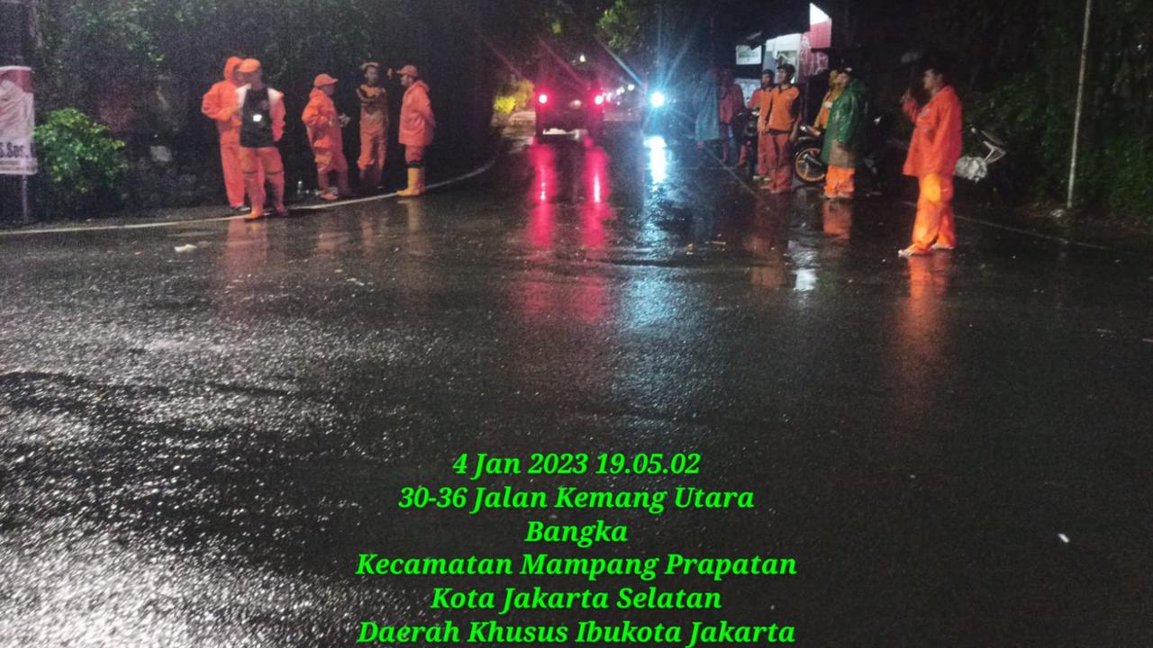 Banjir di Kemang Utara 9, Mampang Prapatan, Jaksel