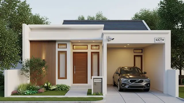 Model Rumah Mungil Tapi Punya Garasi Muat Mobil
