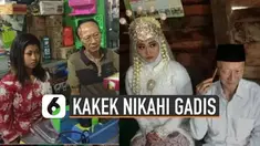 Terlihat momen romantis saat kakek Koh Acek Ayong menyuapi makanan ke Lithika Al Gandis yang sudah menjadi istrinya.