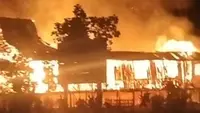 Kebakaran Gereja Katolik Stasi Santo Fransiskus di Mimika Papua Tengah
