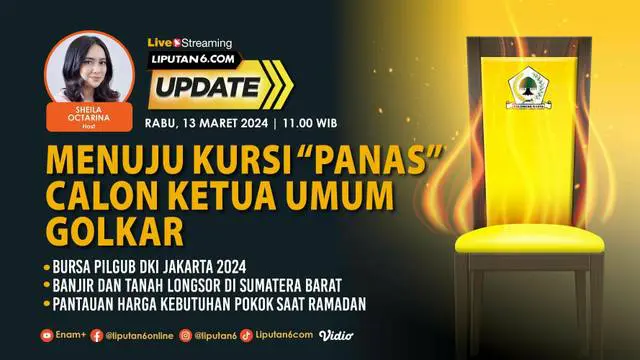 Kursi Ketua Umum Partai Golkar mulai memanas. Sejumlah kader partai Beringin akan berebut menduduki posisi puncak yang kini dijabat Airlangga Hartarto. Pemilihan Ketua Umum Partai Golkar, sesuai jadwal akan digelar digelar dalam Musywarah Nasional (M...