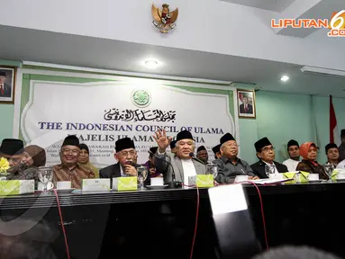 Sejumlah organisasi kemasyarakatan Islam mengadakan pertemuan di Gedung MUI, Jakarta, Senin (21/4/14). (Liputan6.com/Faizal Fanani)