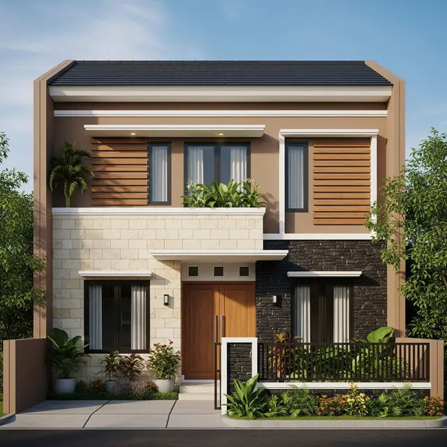 Kombinasi Warna Cat Rumah Minimalis yang Cocok dengan Batu Alam