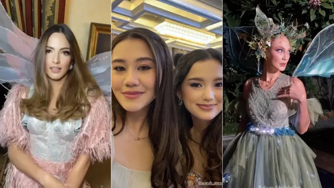 Gaya Selebritis Hadir di Ulang Tahun Ashanty Bertema Kupu-Kupu,