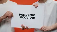 Ilustrasi tulisan pandemi Covid-19 (pexels)