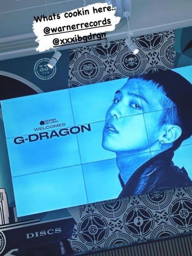 Kabar G-Dragon bergabung ke Warner Music