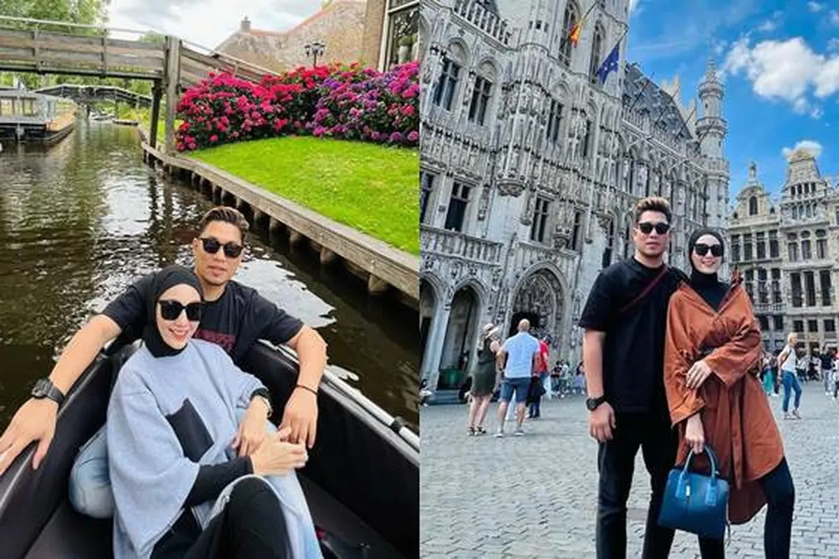 7 Momen Mesra Rizal Armada dan Istri Liburan Ke Eropa, Seru Nonton Konser Coldplay