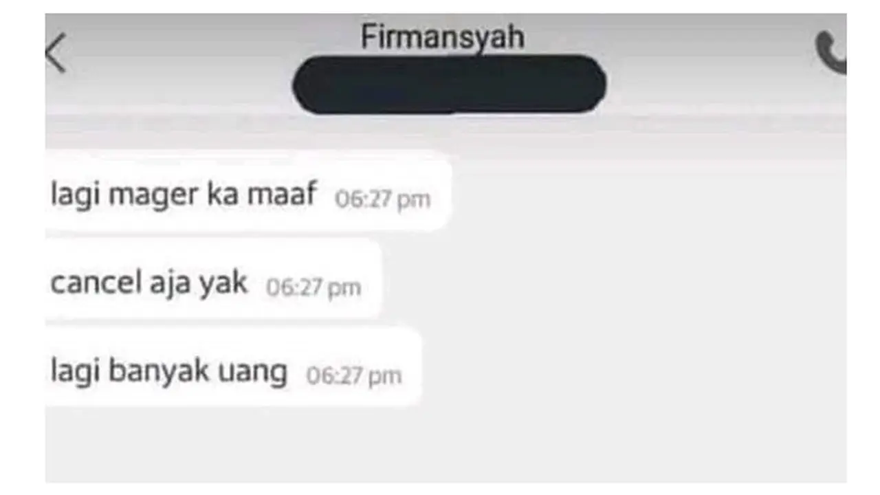 Chat kocak ojol (Sumber: Twitter/@realmusicpower)