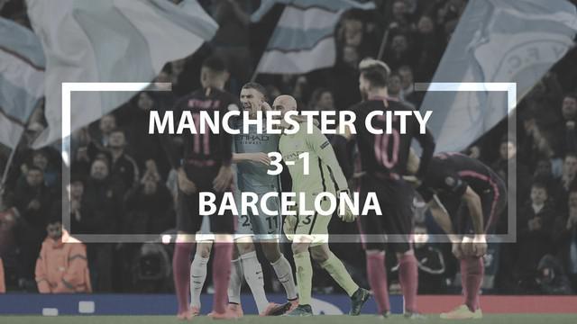 Video highlights matchday ke-4 Grup C Liga Champions antara Manchester City melawan Barcelona yang berakhir dengan skor 3-1.