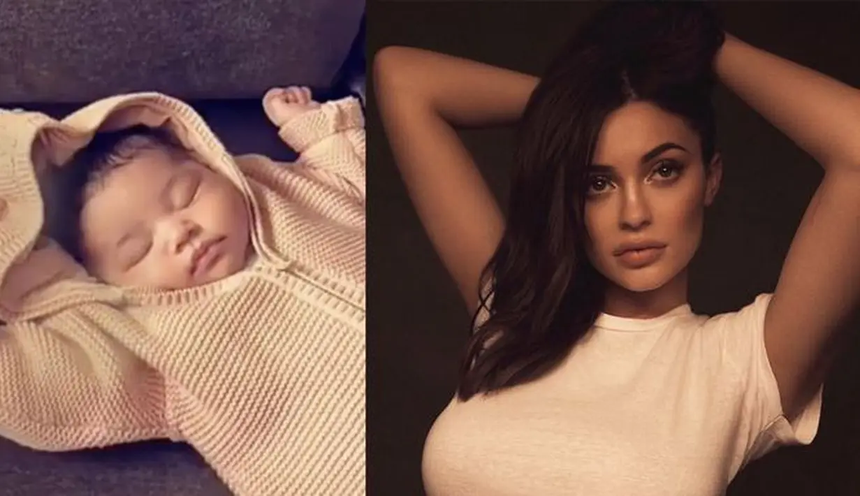Dalam sebuah video yang diunggah di Youtube, Kylie mengatakan bahwa Stormi tak miliki bentuk bibir seperti diriya. (instagram/snapchat/Kyliejenner)