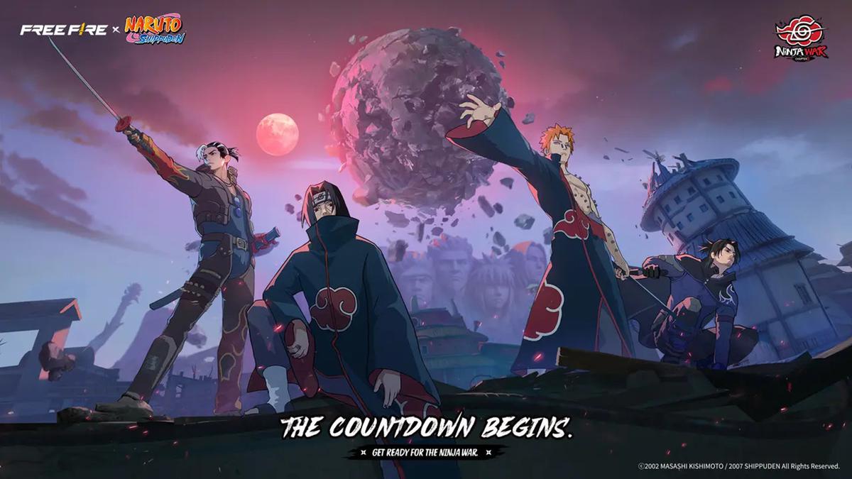 Free Fire x Naruto Shippuden Chapter 2: Ninja War! Main Seru, Skin Keren, Bonus Diamond Sampai 90%!