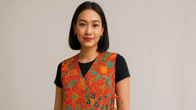 Model Rompi Batik Tali Samping (Foto: ChatGPT)