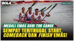 Tim Canoe Indonesia meraih emas di nomor Mixed Kayak Four 500 meter pada SEA Games 2025 setelah comeback dramatis di Royal Thai Navy Canoe and Rowing Training Centre, Chonburi. Stevani Maysche Ibo, Indra Hidayat, Ramla Baharuddin, dan Subhi sempat te...