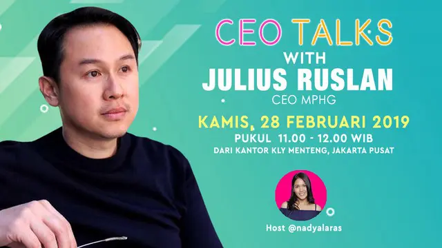Julius Ruslan sukses memimpin sebuah grup hotel yang ada di Indonesia. Apa kiat sukses dan jitu dari Julius? Simak CEO Talk kali ini.