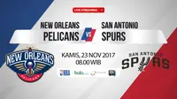 New Orleans Pelicans Vs San Antonio Spurs (Bola.com/Adreanus Titus)