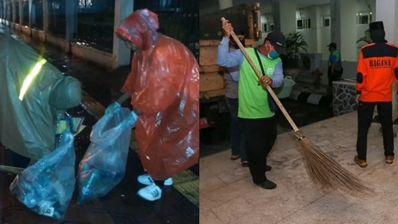 7 Potret Warga Jogja Bersih-bersih Bekas Demo di Malioboro, Tuai Pujian