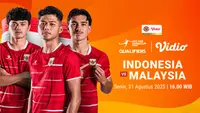 Nonton Indonesia vs Malaysia - AFC U20 Asian Cup 2027 Qualifiers: Dukung Garuda Muda Hanya di Vidio