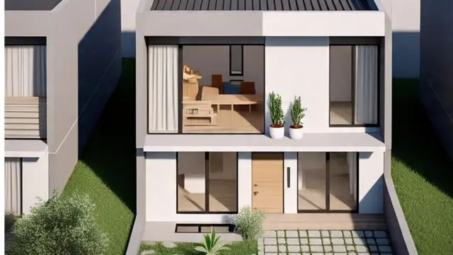 Rumah Sederhana 2 Lantai Type 36 (Sumber Gambar: Meta AI)