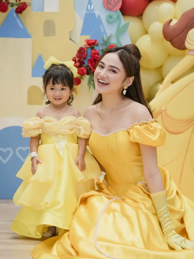 6 Potret Syifa Hadju Jadi Princess Belle di Ultah Anak Kesha Ratuliu, Tampil Totalitas