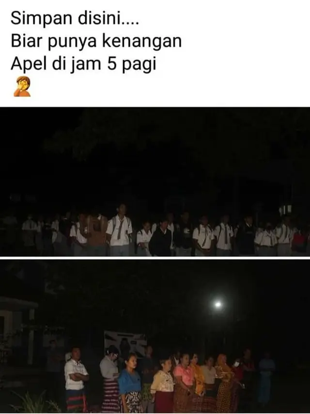 Masih Gelap Gulita, Ini 7 Potret Guru dan Murid di NTT yang Masuk Sekolah Jam 5 Pagi