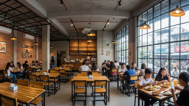 Ide Desain Warung Olahan Ayam Rumahan yang Selalu Ramai Pembeli/ Ilustrasi AI