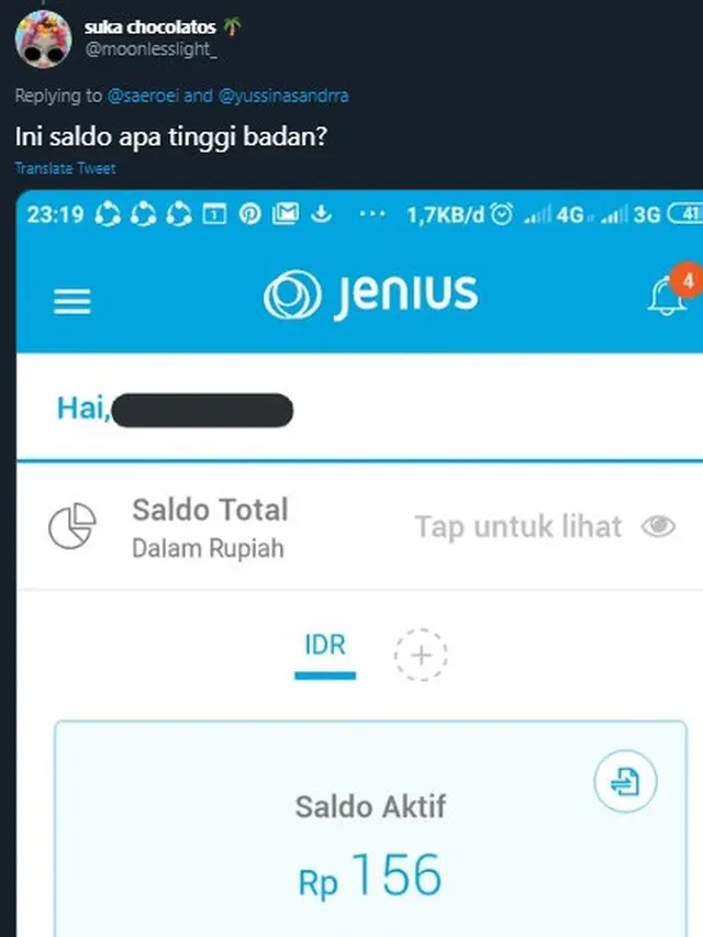 7 Cuitan Netizen Pamer Isi Saldo Ini Malah Bikin Ngakak