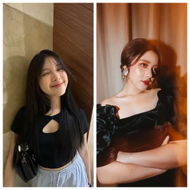 Perbedaan Makeup Tiara Andini (Instagram @tiaraandini )