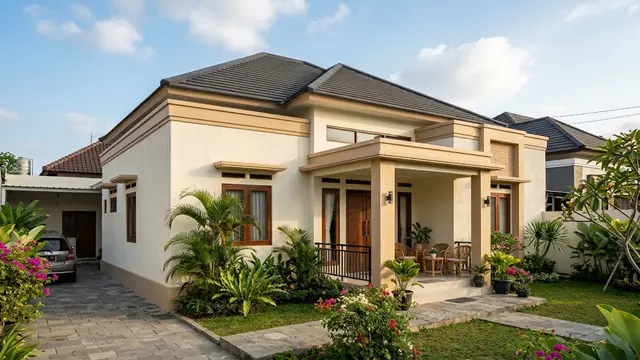 Kombinasi Warna Cat Rumah yang Bikin Tampilan Sederhana Naik Kelas/AI Generated