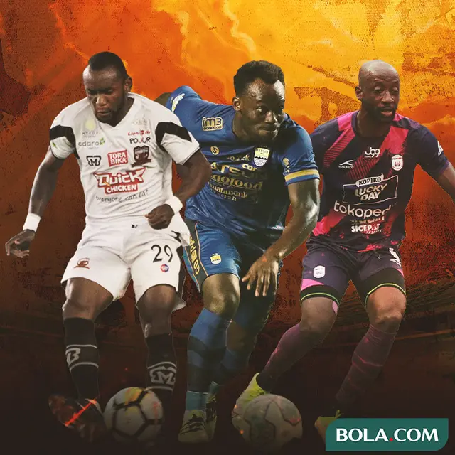 Ilustrasi - Makan Konate, Zah Rahan, Michael Essien