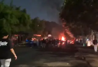 Kerusuhan di Kalibata buntut meninggalnya mata elang. (Foto: Tangkapan layar dari video yang beredar).