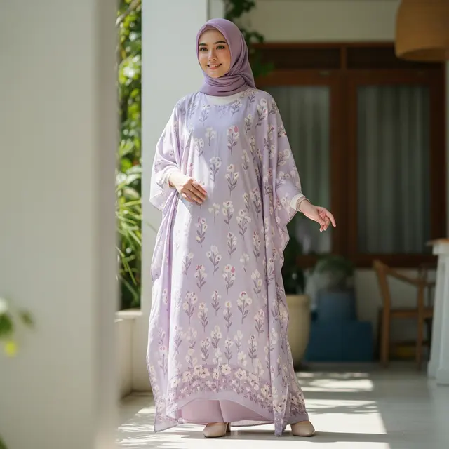 Gamis Pastel 2026 yang Bikin Kulit Lebih Cerah (Image by Gemini AI)