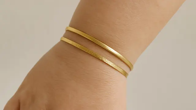 Model Gelang Emas Kecil untuk Tangan Gemuk/Ilustrasi AI