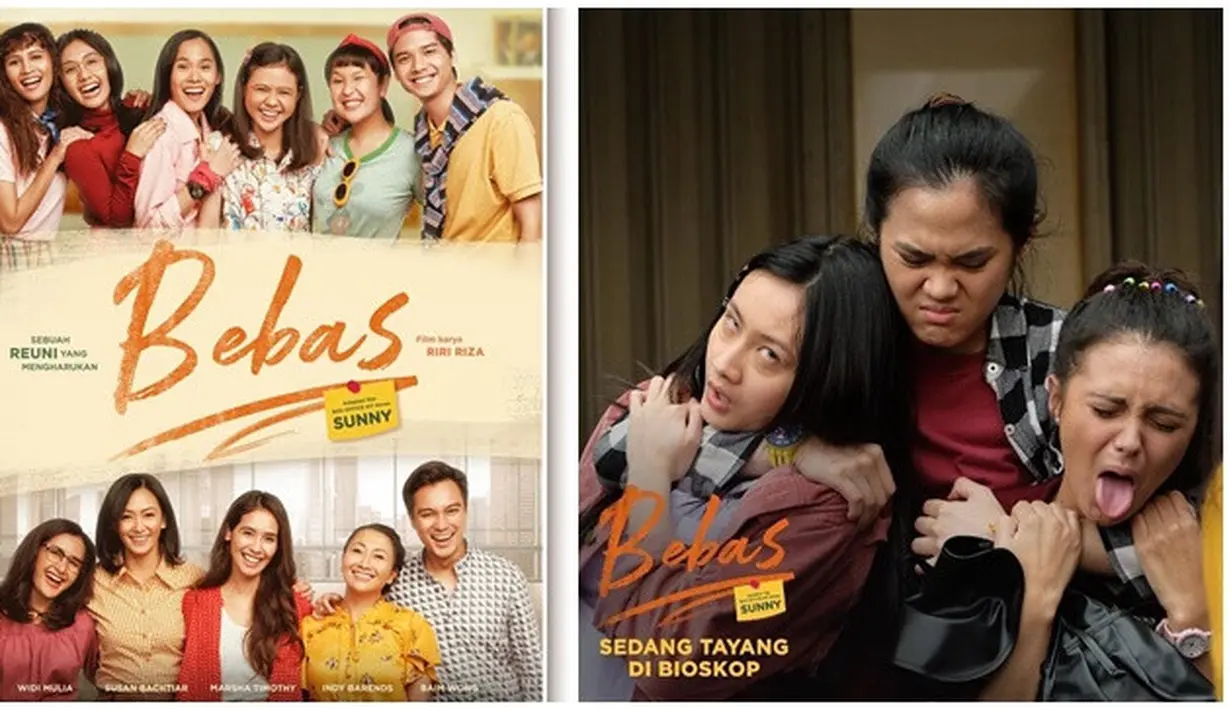 Film selanjutnya yang berlatar tahun 1990-an adalah film Bebas. Film yang disutradarai oleh Riri Riza dan diproduseri oleh Mira Lesmana ini tayang serentak di bioskop pada tahun 2019 lalu. Film yang ajak penonton nostalgia tahun 1990-an ini dibintangi oleh sederet muda dan senior seperti Baim Wong, Widi Mulia hingga Maizura. Film Bebas merupakan adaptasi bebas dari film Korea berjudul Sunny yang beredar pada tahun 2011 dan jadi film pertama Indonesia yang melakukan pengambilan gambar di MRT Jakarta. (Liputan6.com/IG/@milesfilms)