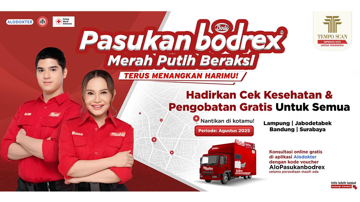 Dari Klinik Keliling hingga Konsultasi Online, Pasukan bodrex Merah Putih Beraksi 2025 Jangkau Lebih Banyak Masyarakat