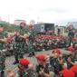 KSAD Jenderal Dudung Abdurachman usai memimpin Apel Gelar Pasukan jajaran TNI AD wilayah Jabodetabek di Monas, Jakarta pada Selasa, (25/1/2022).